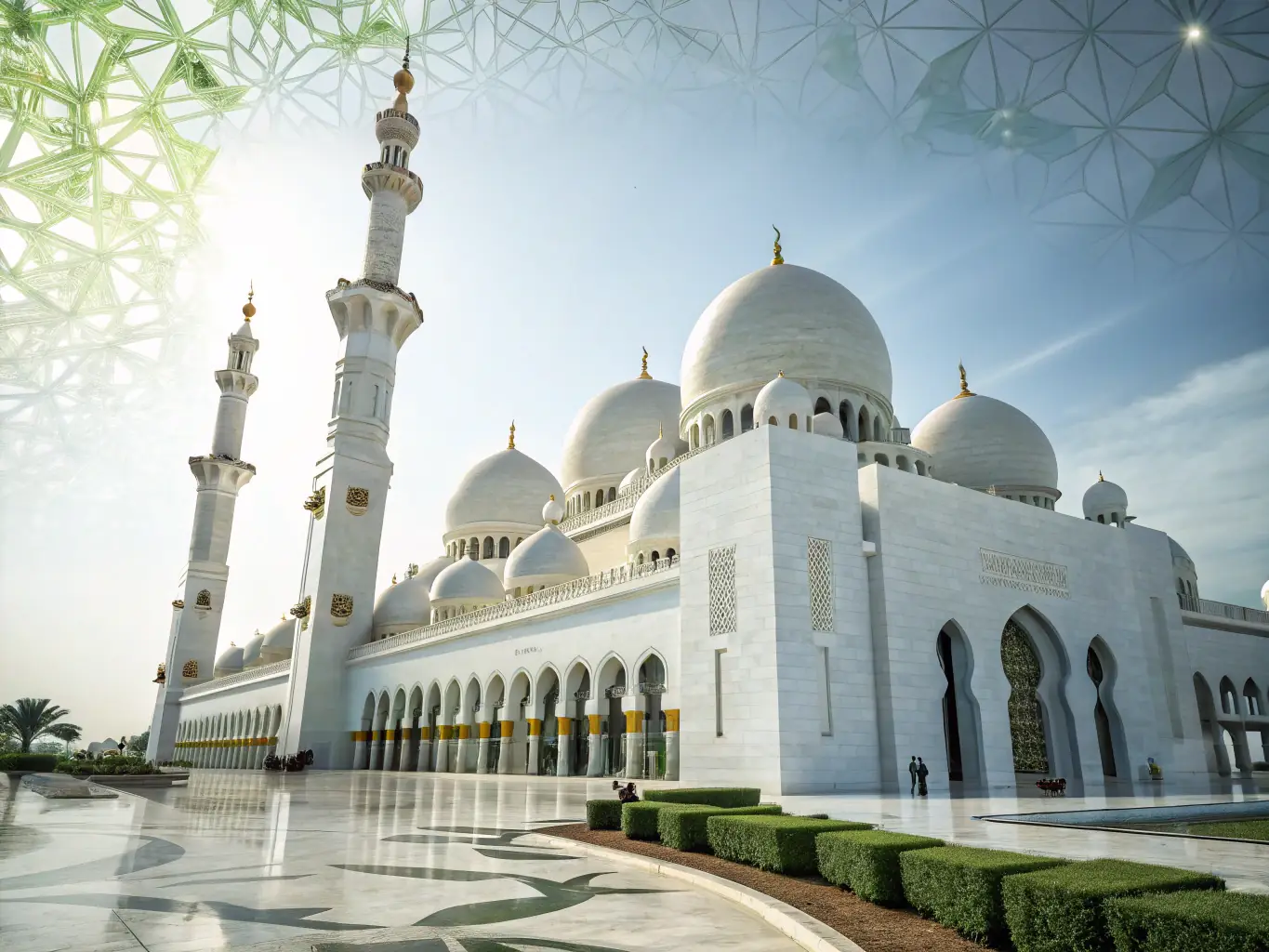Abu Dhabi's Sheikh Zayed Grand Mosque, highlighting its stunning architecture and cultural significance.